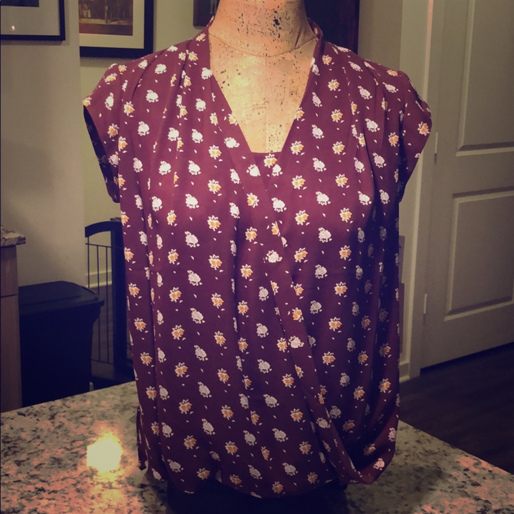 Halogen Floral Blouse